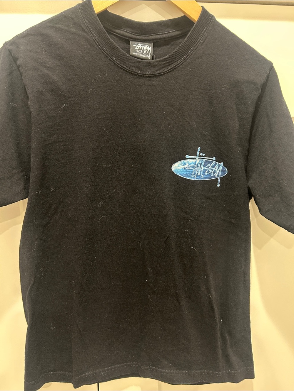 Stussy black tee - like new!